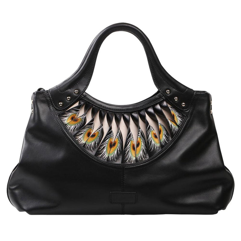 Feather Black Tote