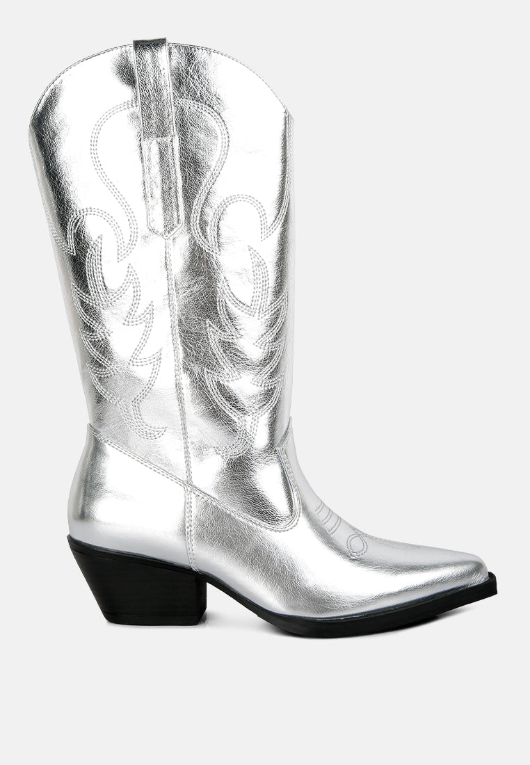 Ponsies Embroidered Cowboy Boots
