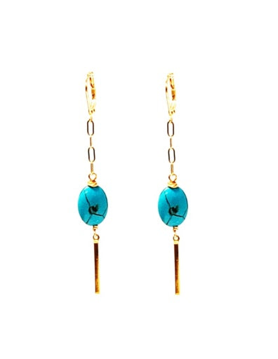 Bar Drop Earrings - Colors Available