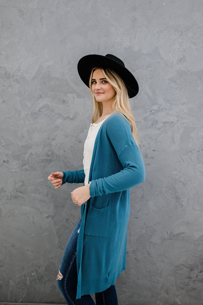 Undeniable Classic Cardigan - Teal