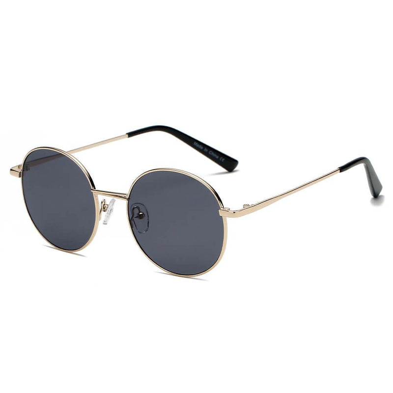 GENEVA | S2066 - Retro Vintage Metal Round Oval Circle Sunglasses