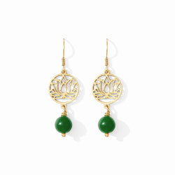 Lotus Drop Earrings