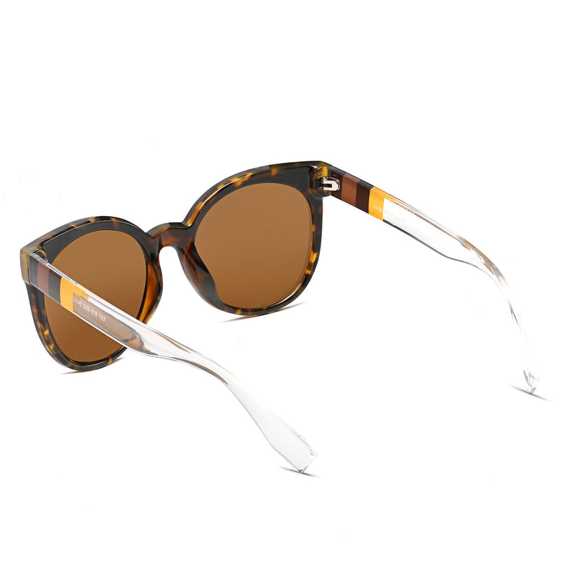 HYANNIS | E07 - Jaunty Mirrored Lens Soft Cat Eye Sunglasses