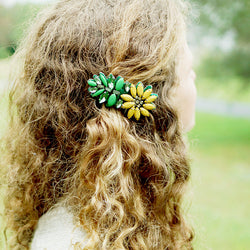 Yellow Daisy - Flower Hair Pin