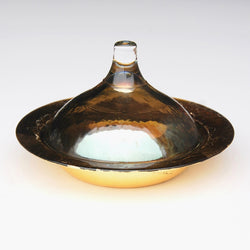 RABAT 5.5" Gold/Smoke Covered Dish