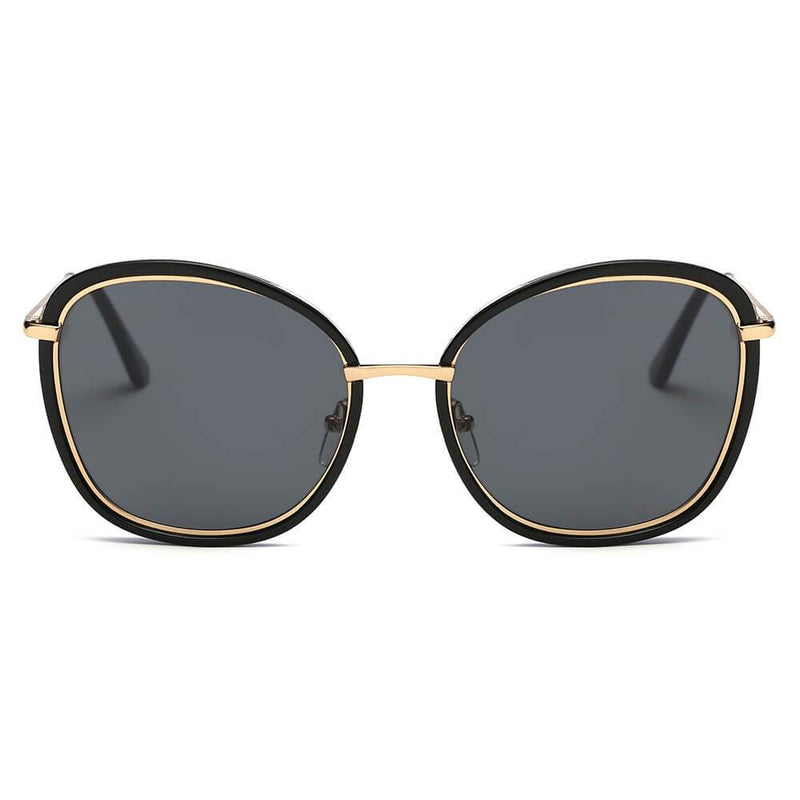 BROOKVILLE | S2003 - Women Round Cat Eye Oversize Sunglasses