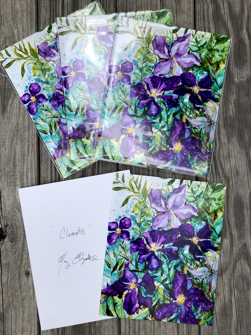 Purple Clematis : Prints