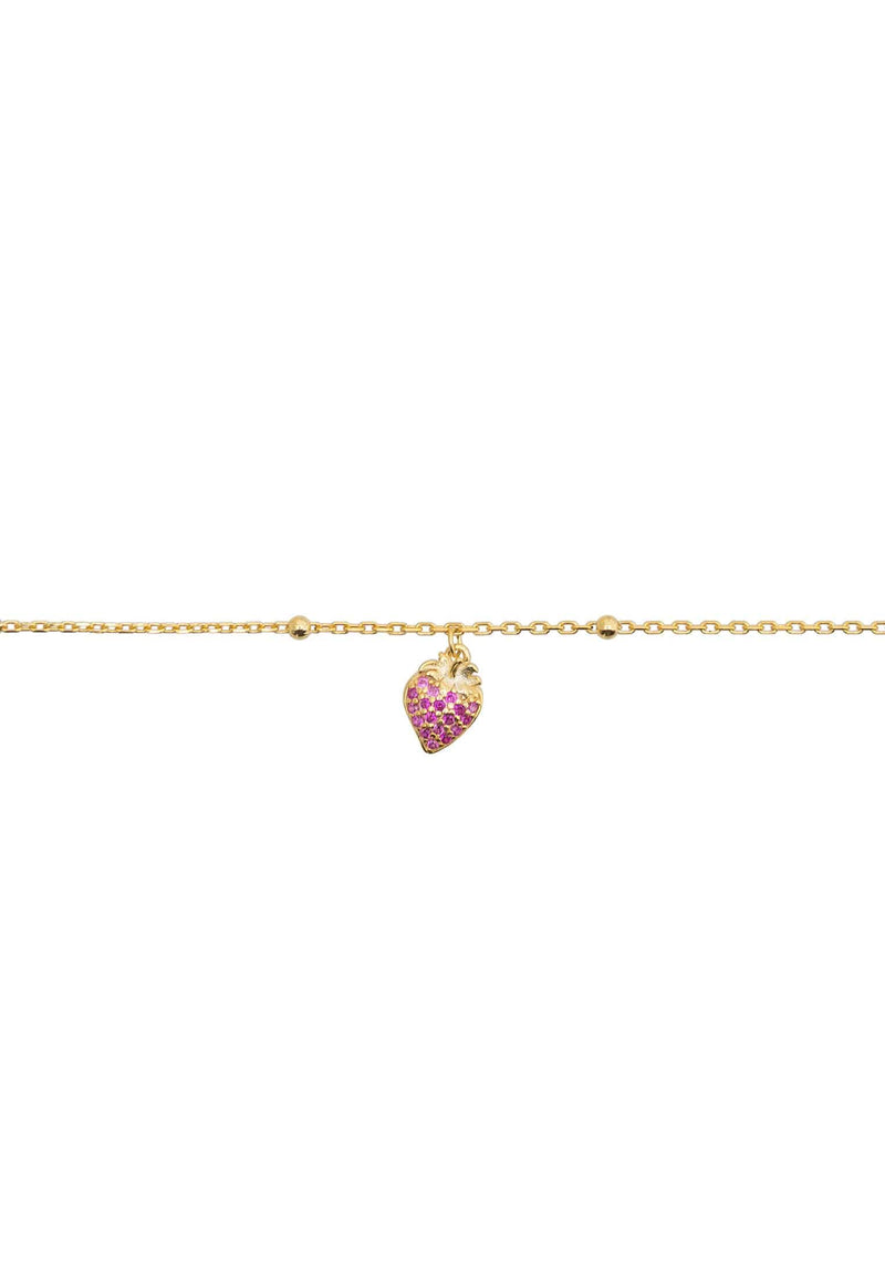 Strawberry Fields Anklet Gold