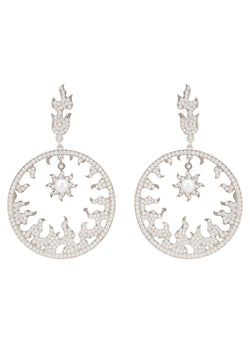 Helios Earrings Silver