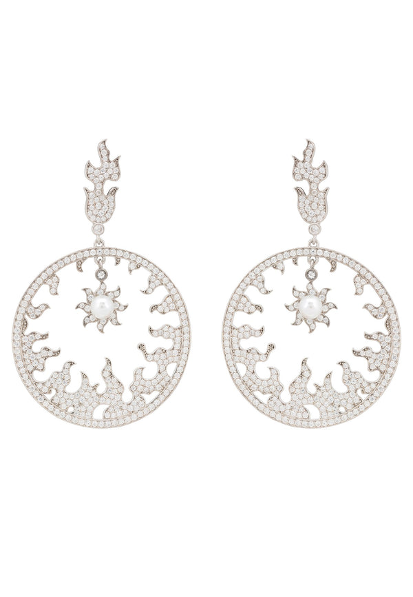 Helios Earrings Silver