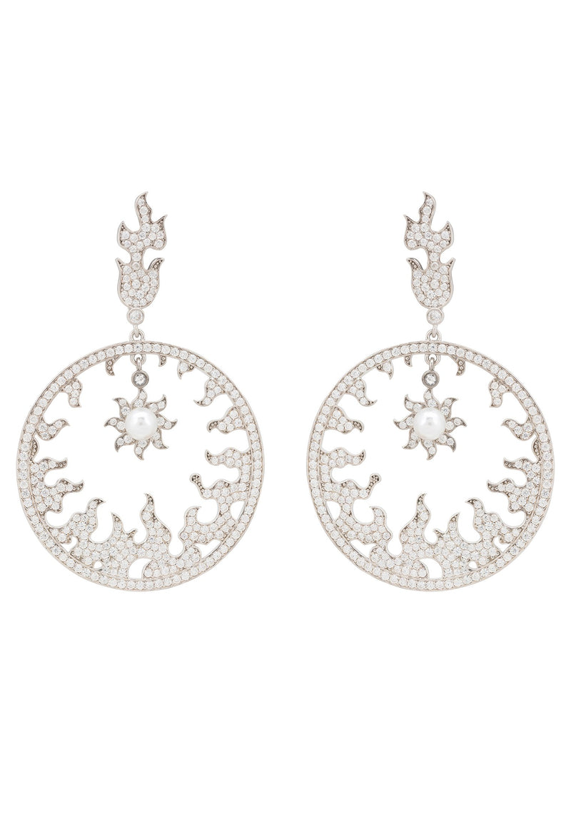 Helios Earrings Silver