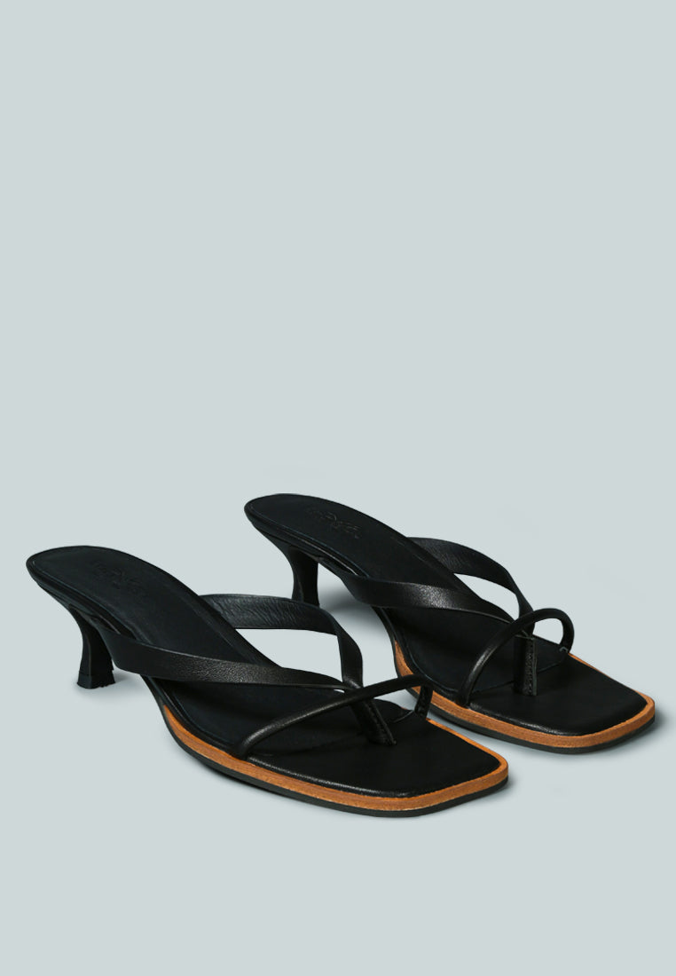 Winslet Heeled Thong Sandal