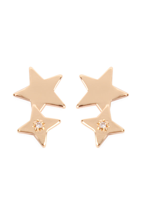 Oeb130 - Mini Double Star Earrings