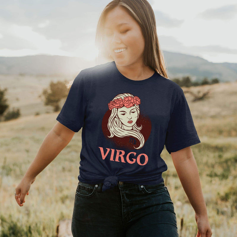Virgo Shirt Astrology Zodiac Gifts Virgo Girl Birthday Tee Virgo Sign