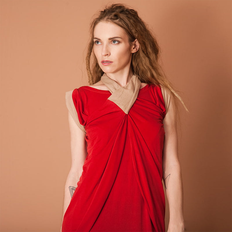 Quasi Dress Scarlet: Reversible by GUZUNDSTRAUS