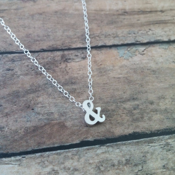 Silver Ampersand Necklace