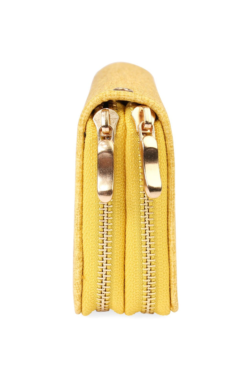 Hdg1456 - Double Zipper Fashion Wallet