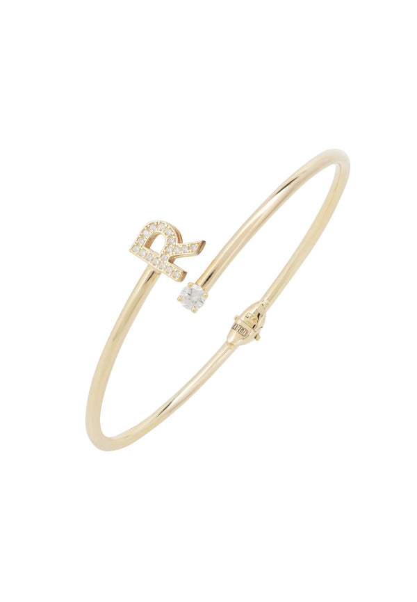 Initial Bangle Gold R