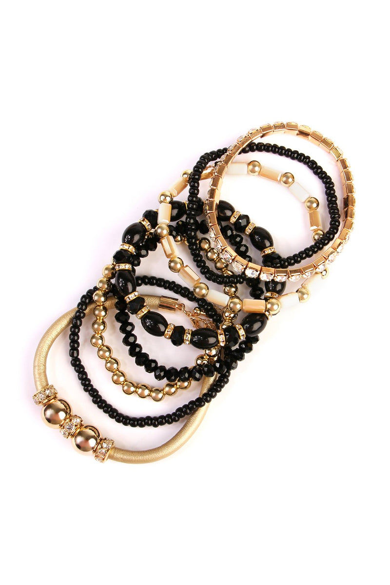 Hdb1940 - Classic Multibeaded Bracelet Set