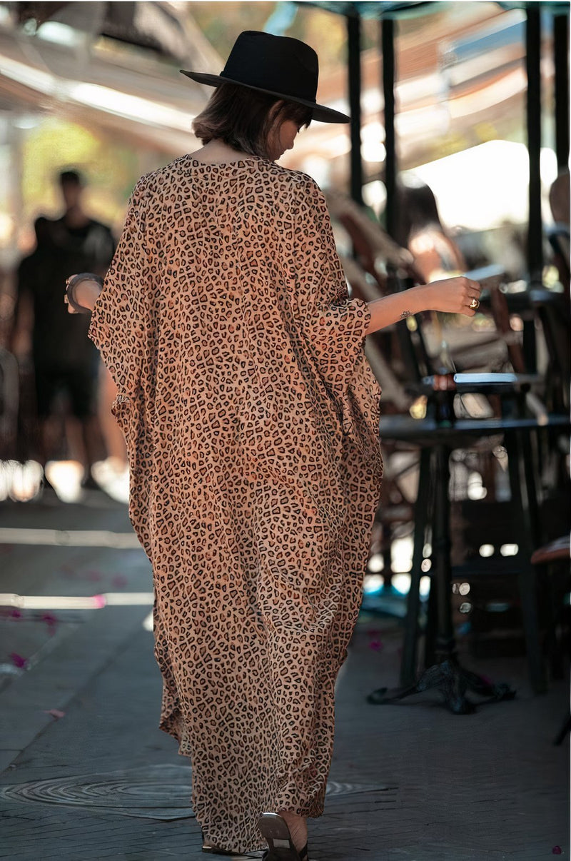 Wide Dress -Cheetah