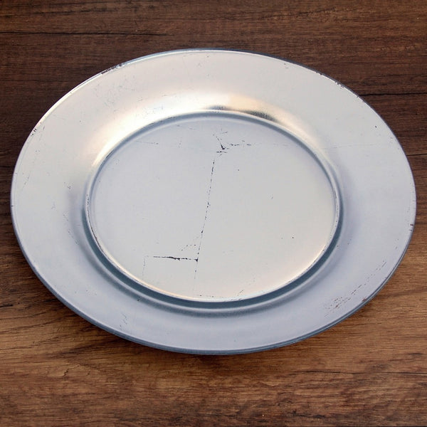 GILT PRIMA Set/4 Silver Salad Plates
