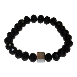 Cube Hematite Bracelet - Black