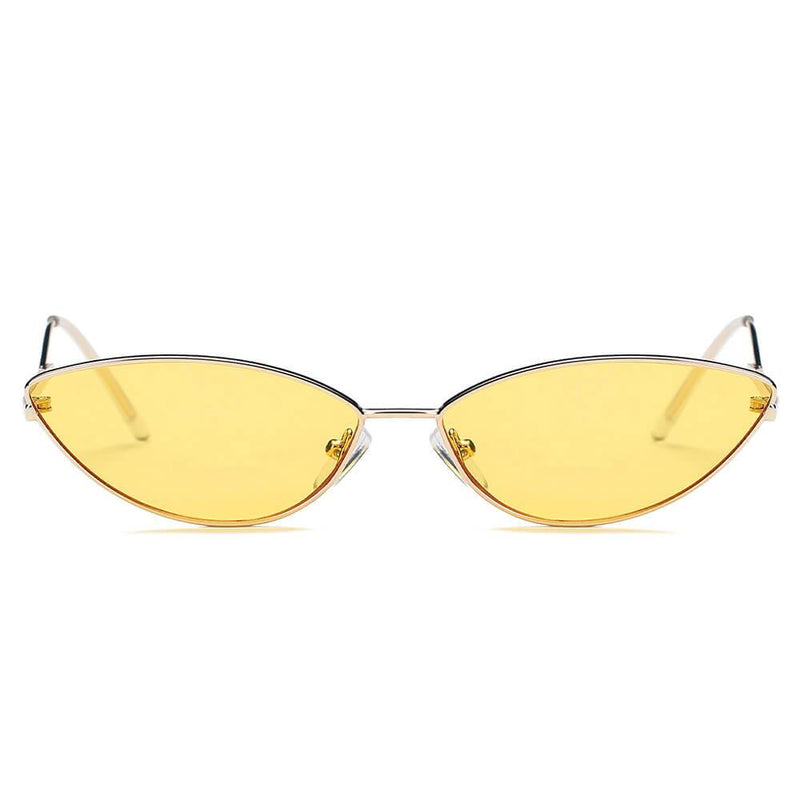 FLINT | S3012 - Small True Retro Vintage Slim Metal Sunglasses