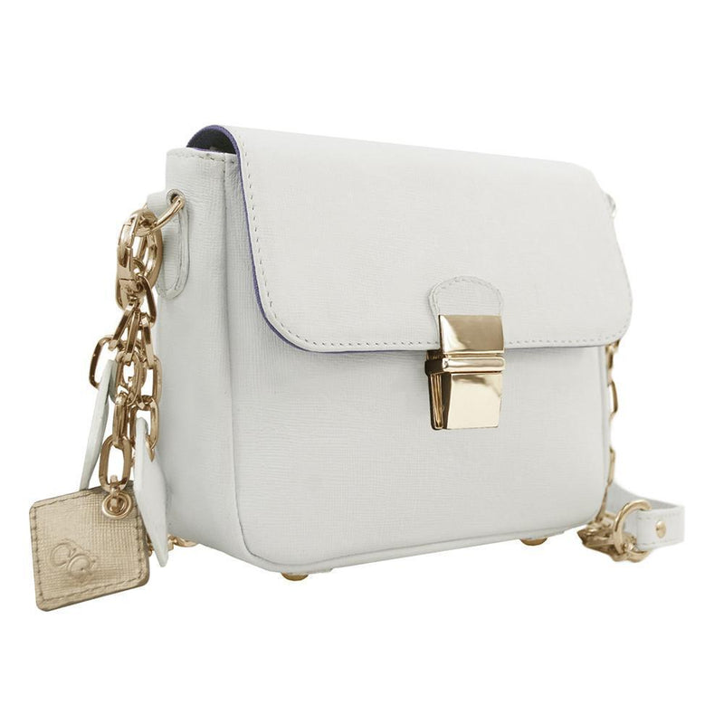 Tiny Leather Handbag -White (Option 2)