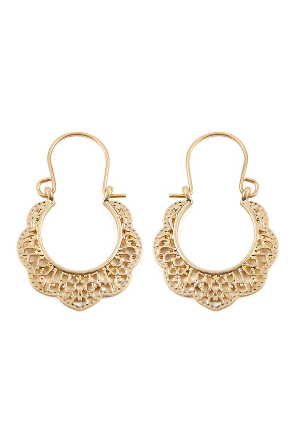 Filigree Mini Outer Hoop Earrings