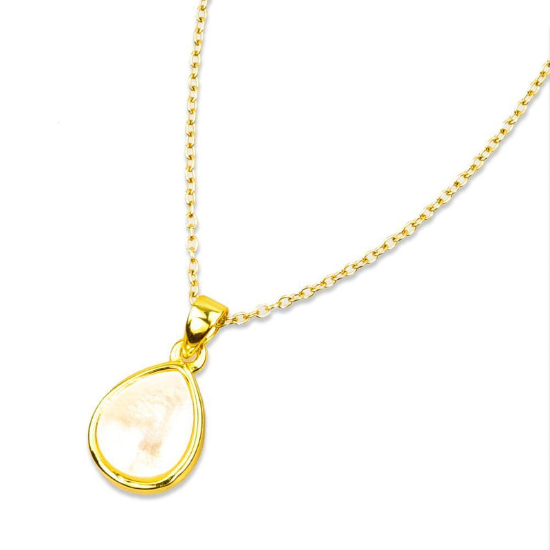 Adeline Mother of Pearl Gold Necklace