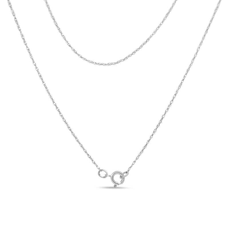 .925 Sterling Silver 1/5 Cttw Round Diamond Love 18" Pendant Necklace (I-J Color, I2-I3 Clarity)