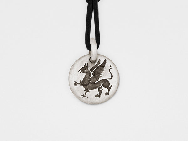 Griffin Charm Pendant in Sterling Silver
