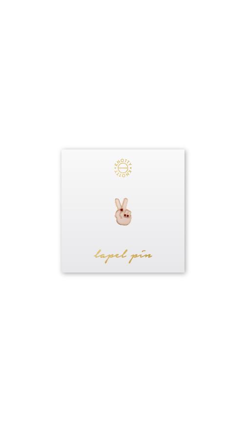 Peace Hand Lapel Pin