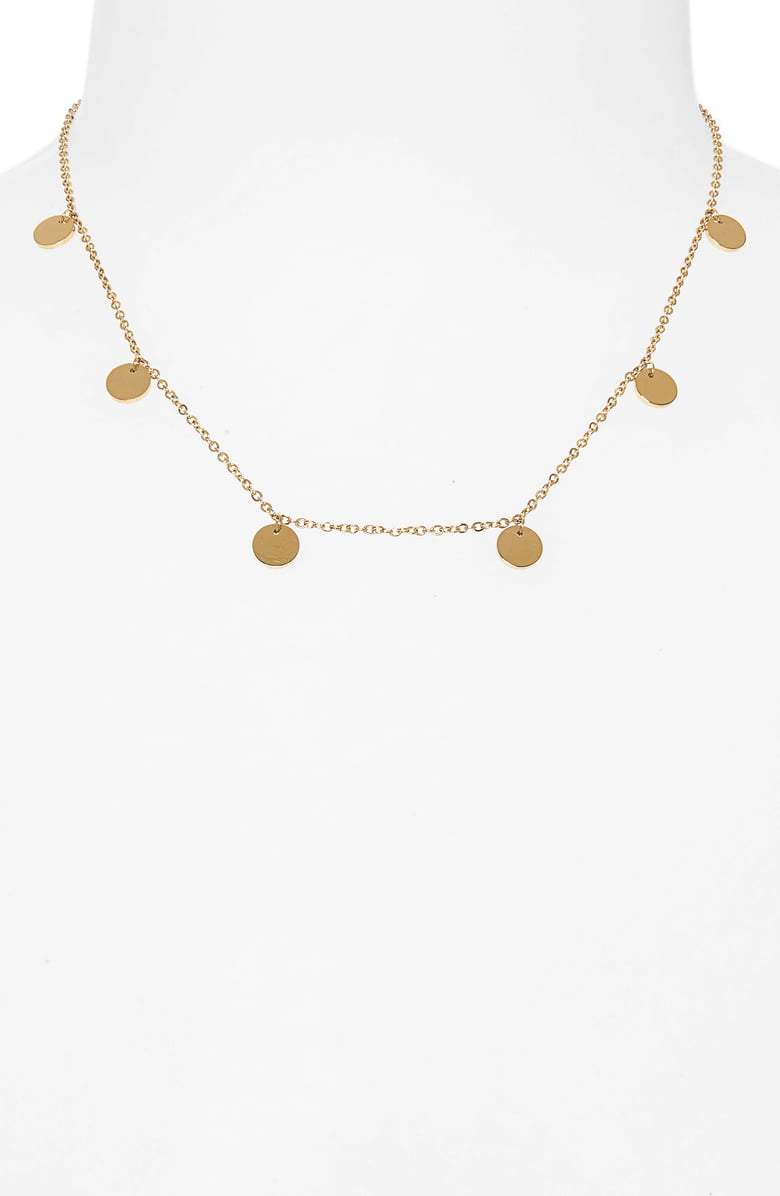 Delicate Coin Choker Necklace
