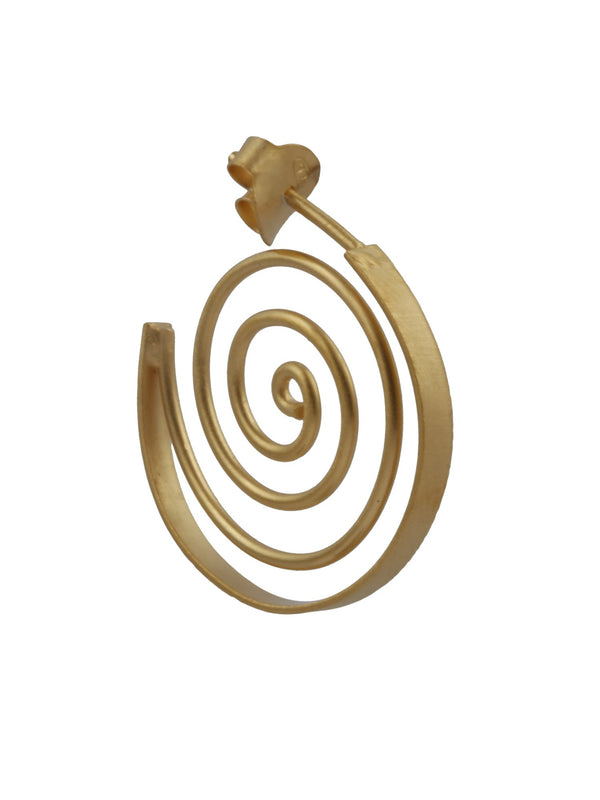 Devi Spiral Earrings  in Gold