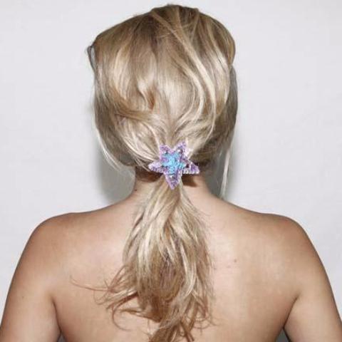 Hamptons (Blue) - Star Hair Tie