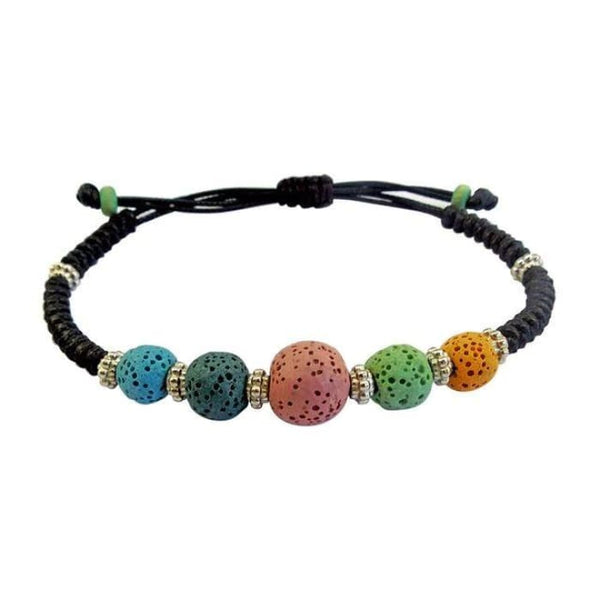 Colorful Lava Stone Bracelet