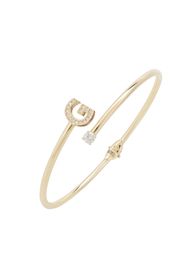 Initial Bangle Gold G