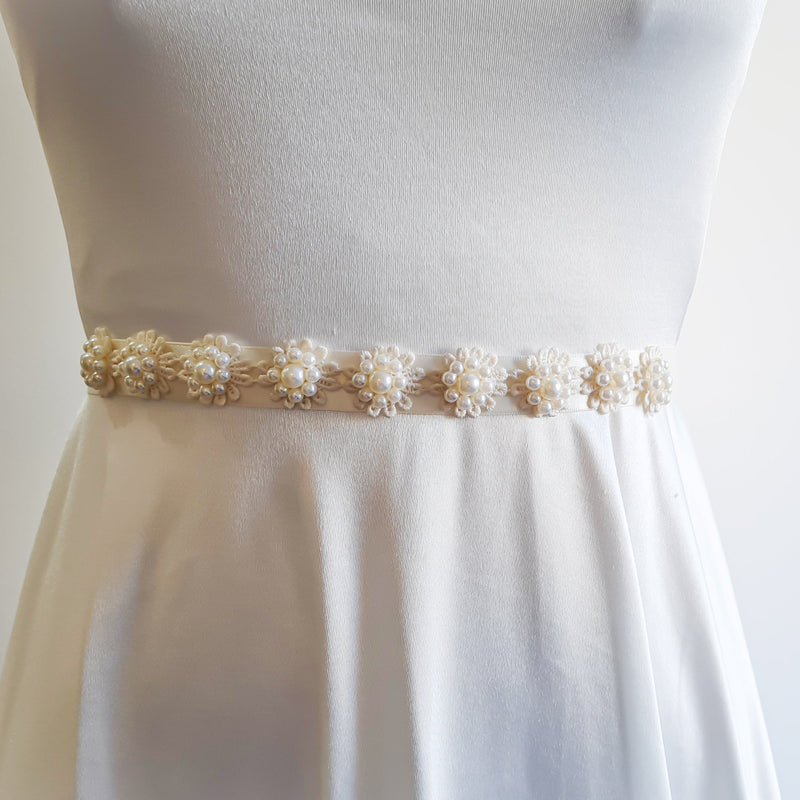 Pearly Bridal Wedding Belt #4063