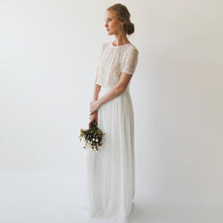 Romantic Style Bridal Chiffon Skirt #3033