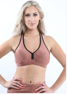 SALE! 50% OFF! Roma Activewear Sports Bra - Copper [MADE IN ITALY]