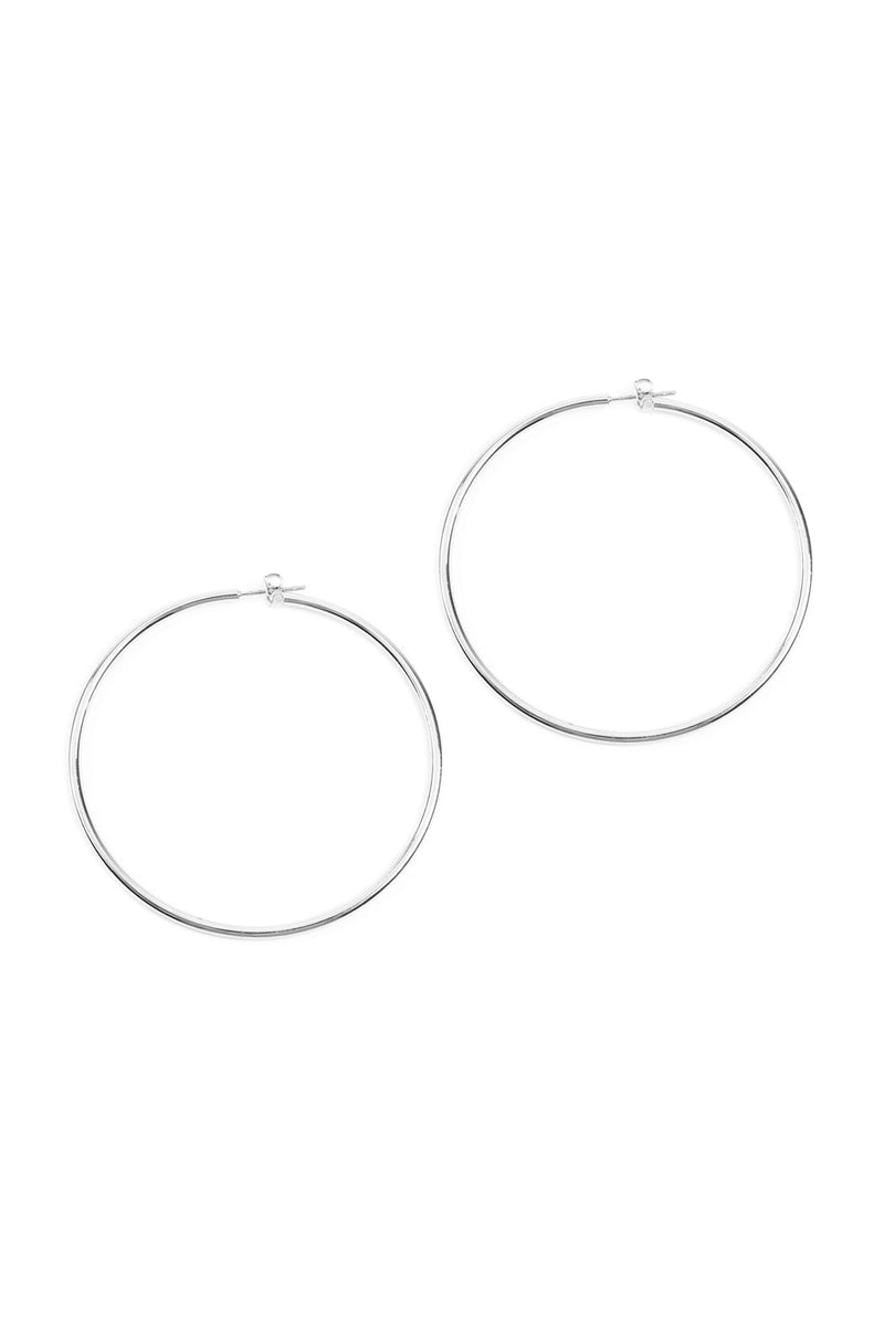 25805-60 - Thick Wire 60mm Hoop Earrings