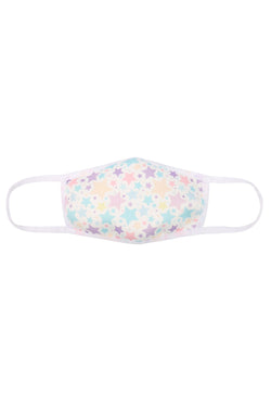 Km-022 - Star Print Antimicrobial Face Mask for Kids