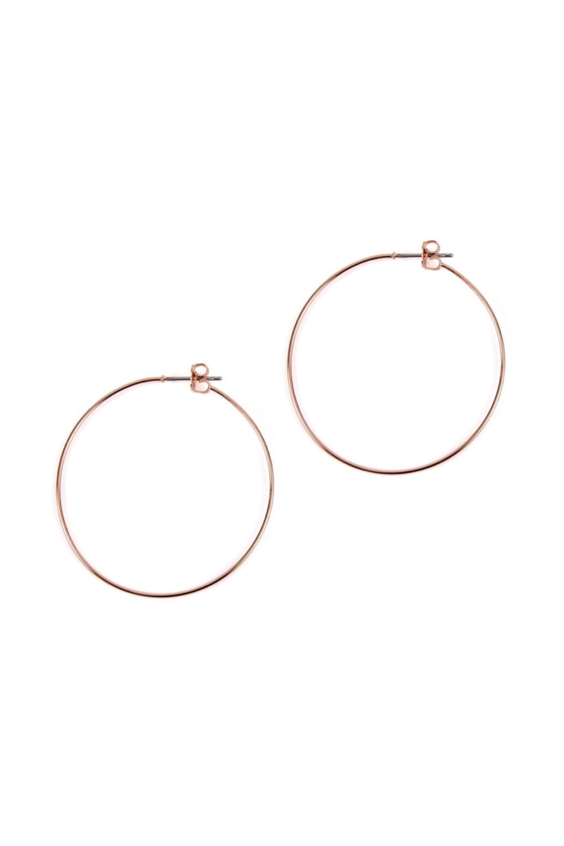25804-40 - 40mm Wire Hoop Earrings