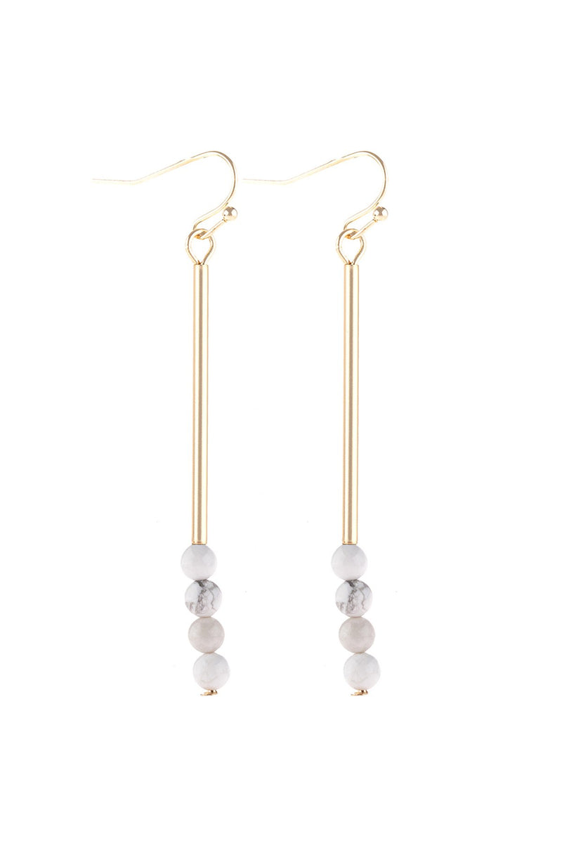 Hde3066 - Dangle Beads Hook Earrings