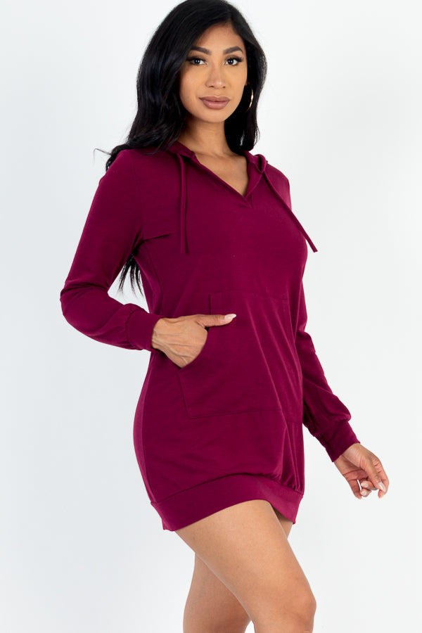 French Terry Hoodie Dress (CAPELLA)