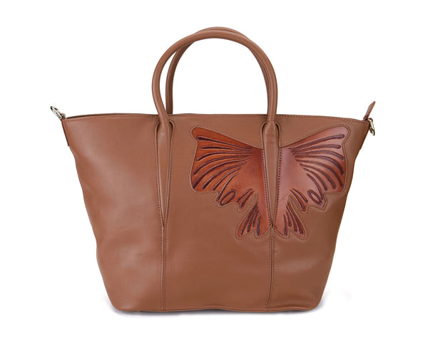 Butterfly Brown Top Handle