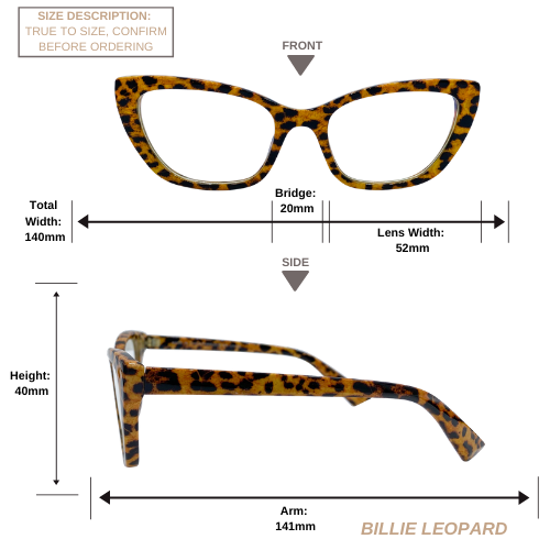 Billie | Leopard | Blue Light Blocking Glasses