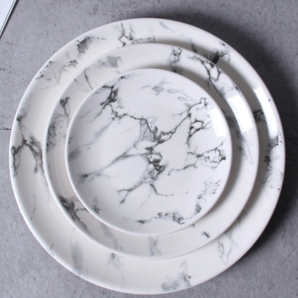 Marble Round Plate 6"