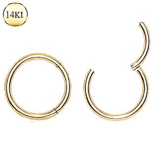 14Kt. Yellow Gold Seamless Clicker Ring - 8mm